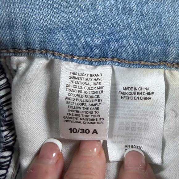 Lucky Brand Womens Jeans Size 10 Midrise Skinny Ava Raw Hem - Picture 3 of 9